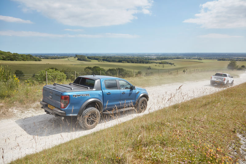 Illustration for article titled The 2019 Ford Ranger Raptor Is a Hilarious Monster on Tight Roads